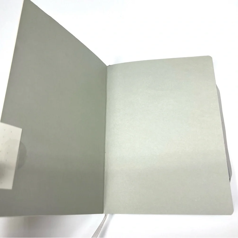 Bullet Journal Hardcover Dotted Gridded Notebook Customizable Bujo Marble Gray